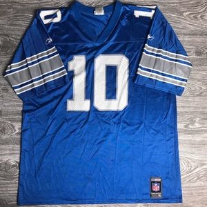 (VTG) Men’s XL REEBOK DET Lions Batch #10 Jersey